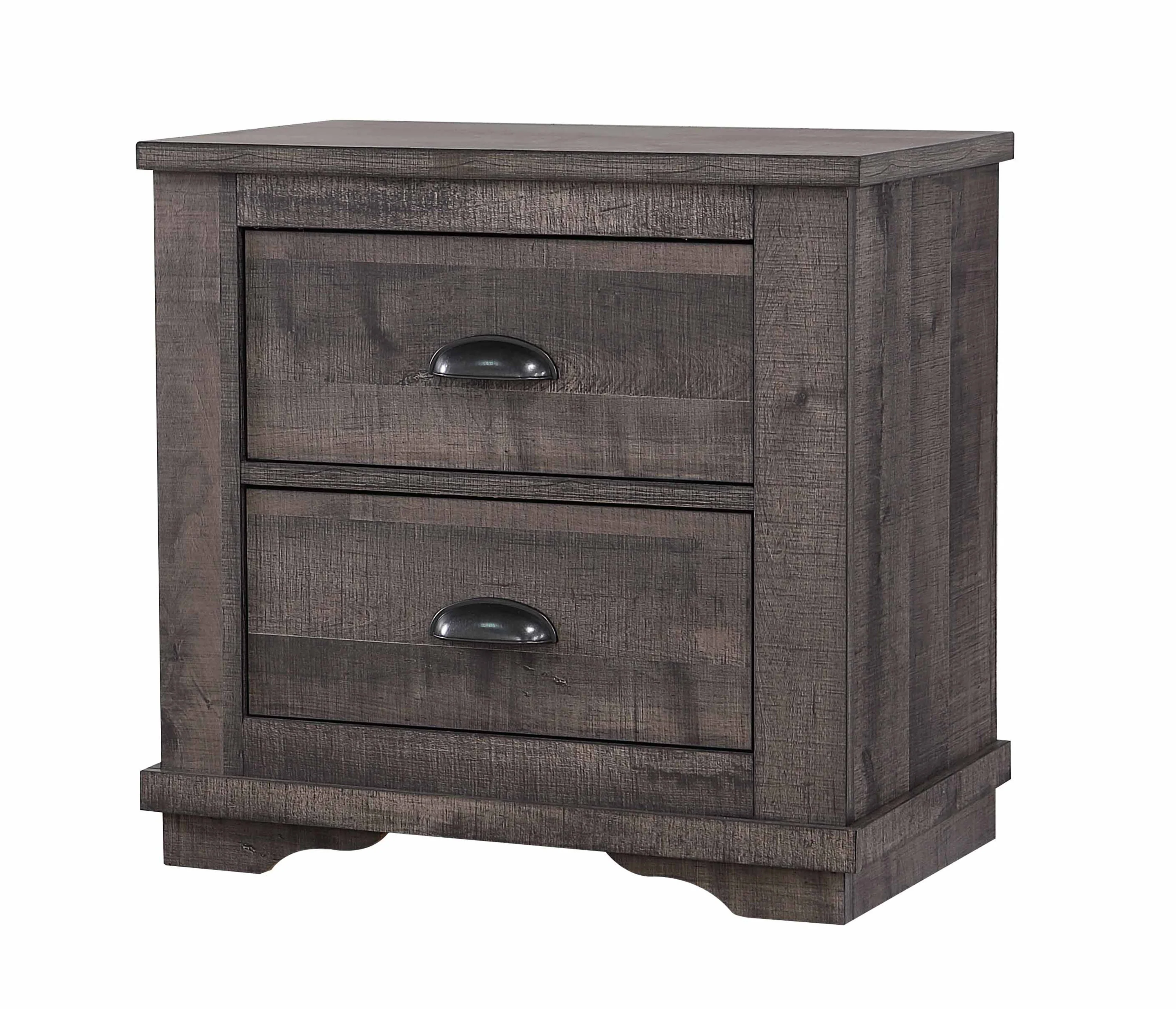 Coralee Night Stand Grey