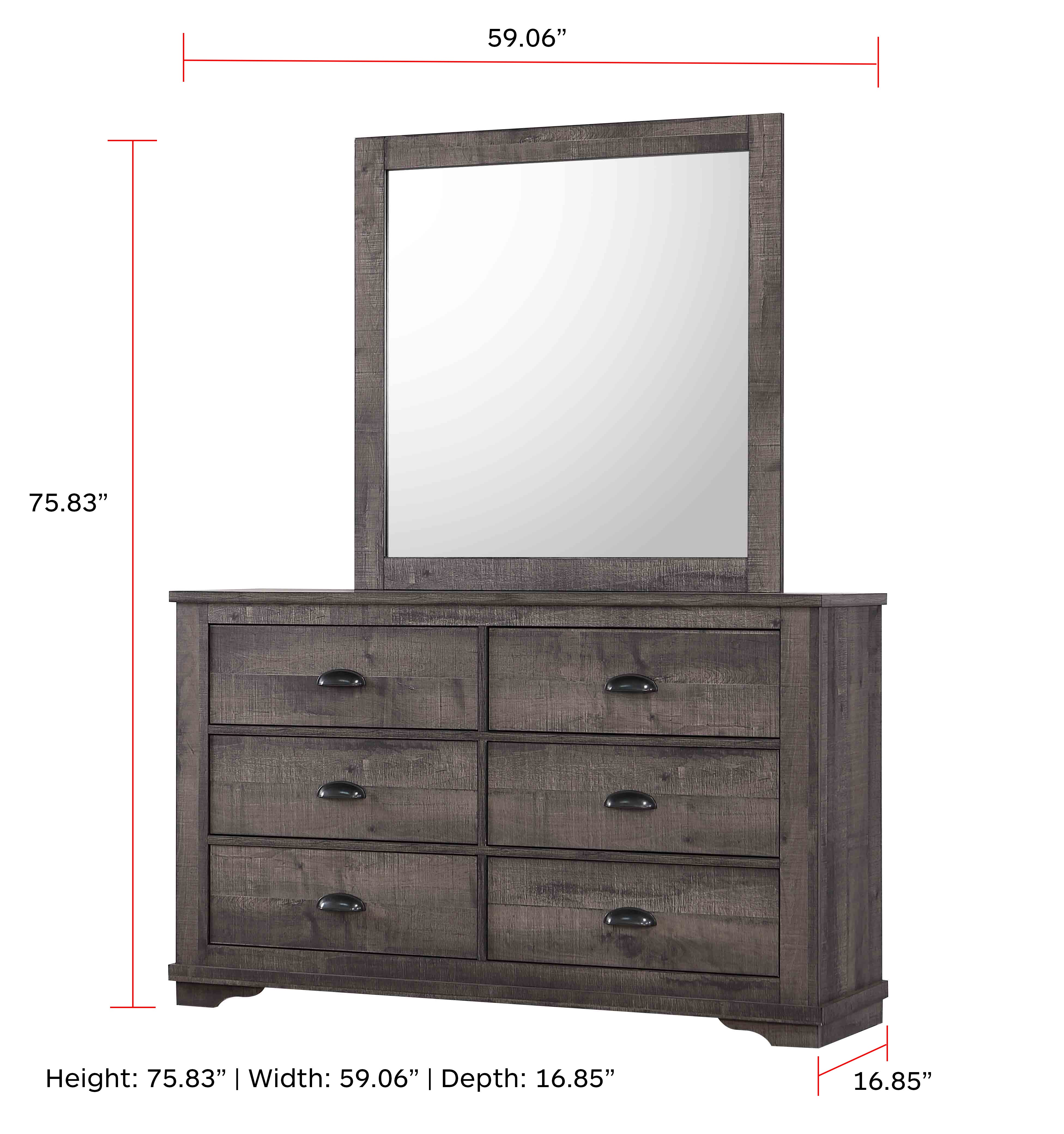 Coralee Dresser Grey