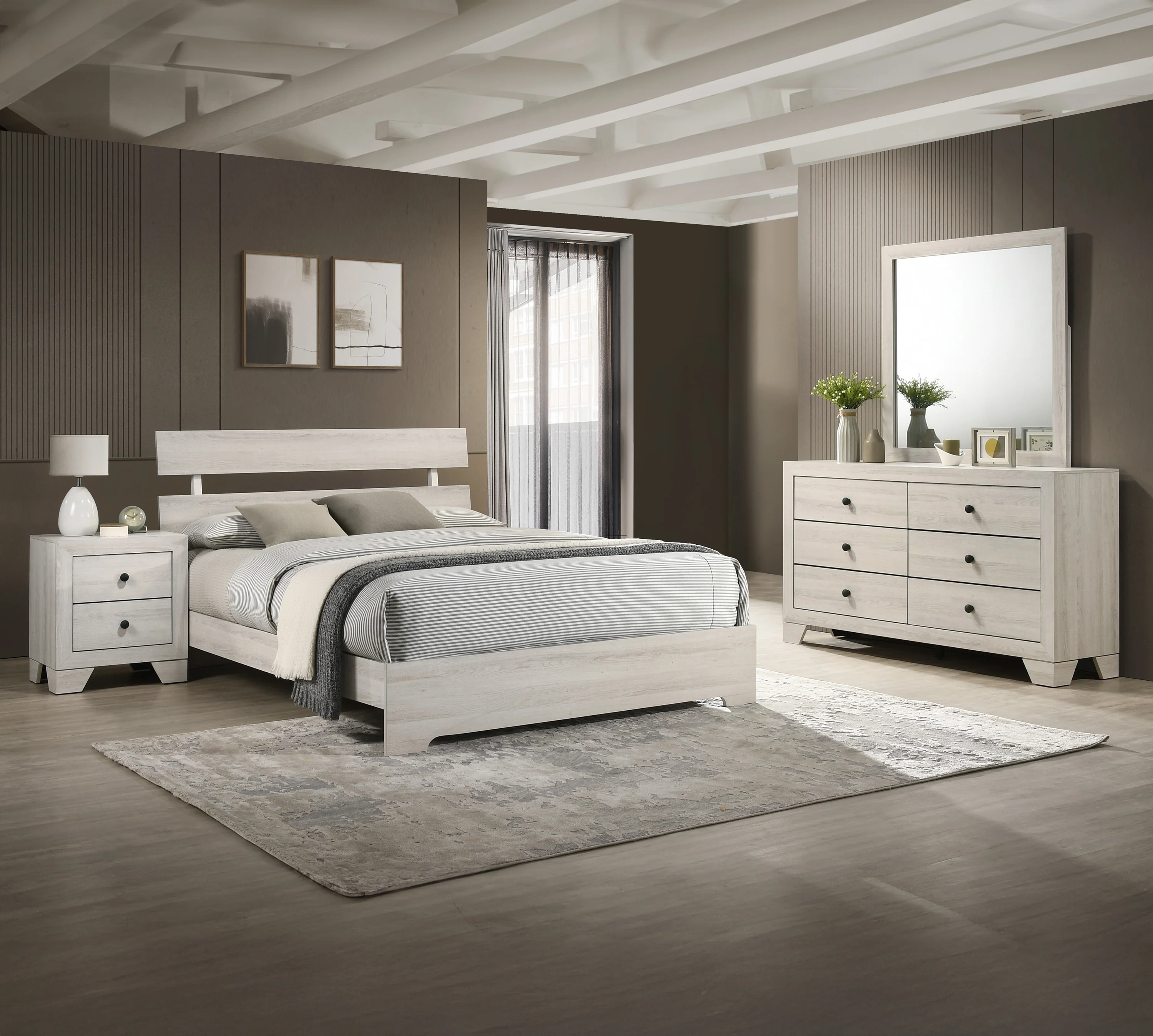Atticus Dresser Mirror White