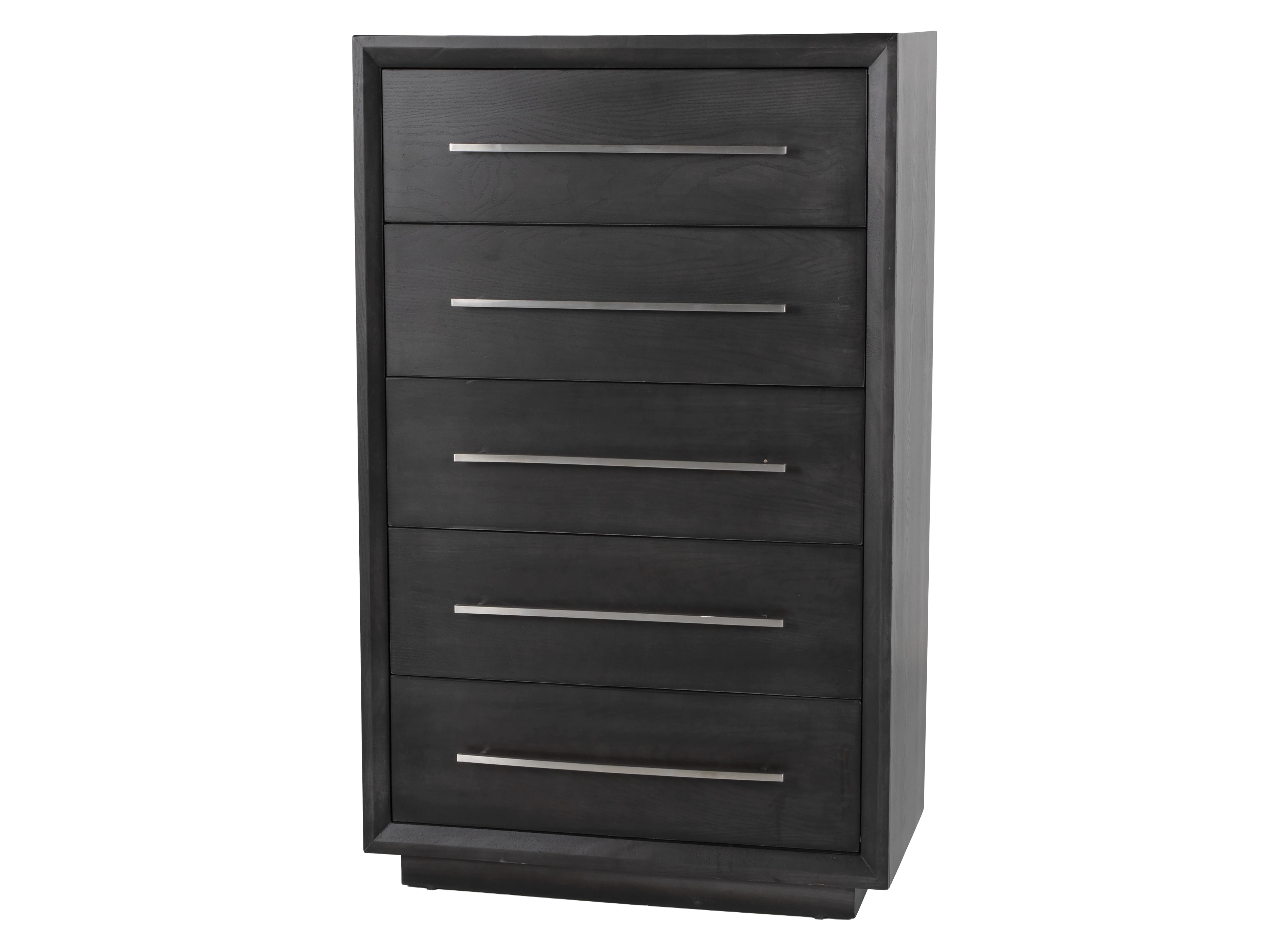 Durango Sofia Grey 5-Drawer Chest with Brushed Nickel Bar Pulls
