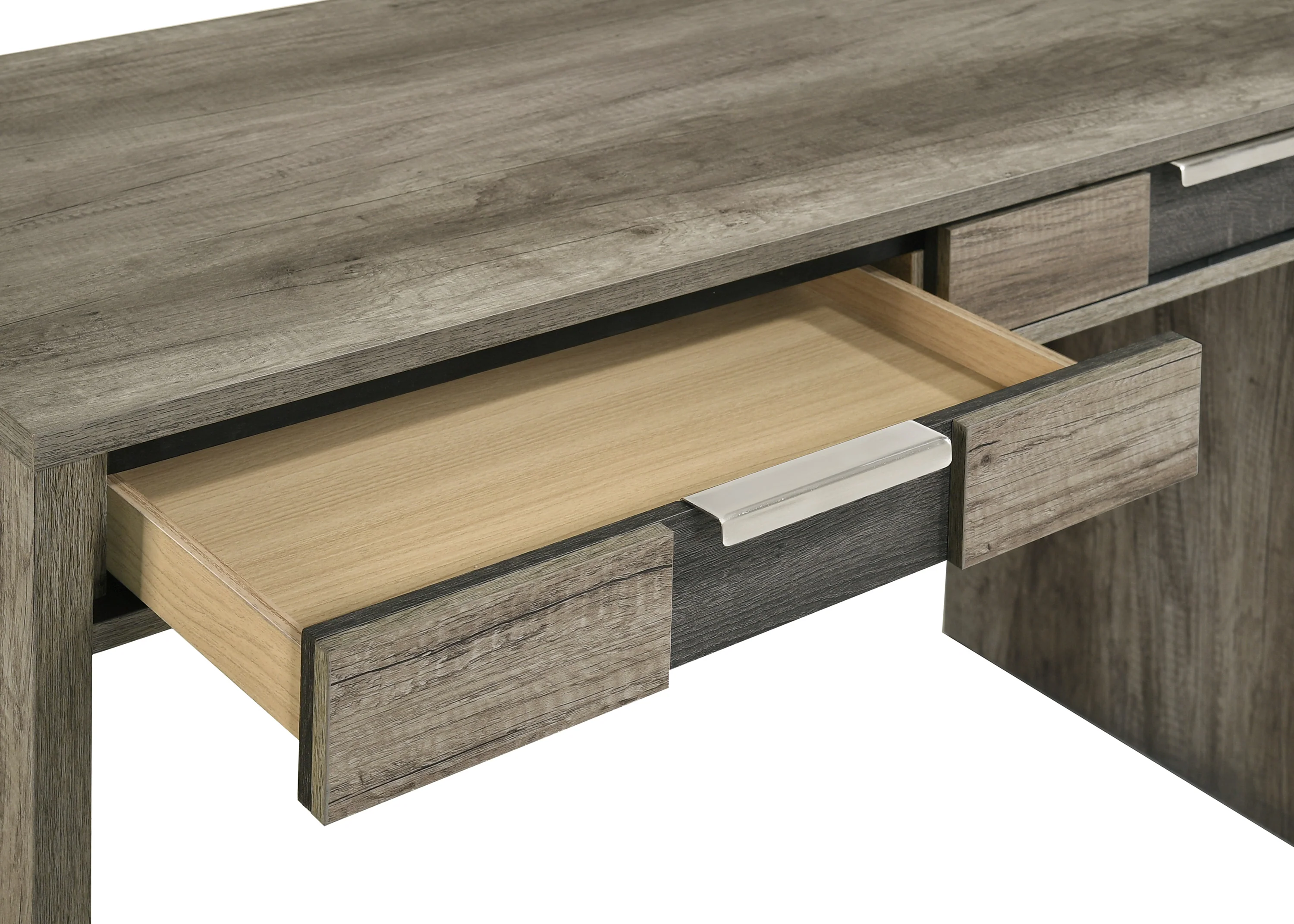 Rangley Writing Desk-Grey/Brown