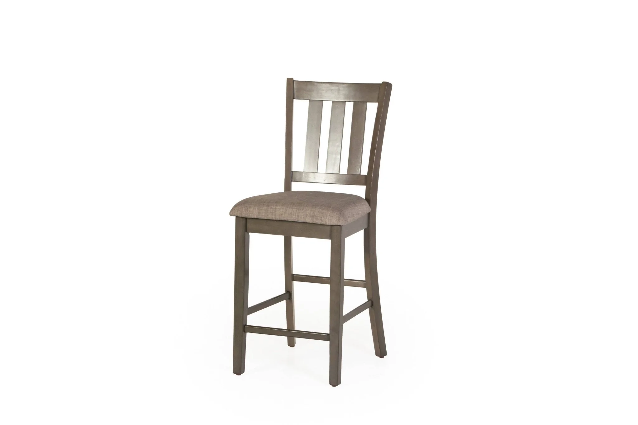 99-5-piece-counter-height-dining-set-in-gray-square-table-4-slat-back-stools-6.webp 5-Piece Counter-Height Dining Set in Gray (Square Table + 4 Slat-Back Stools)